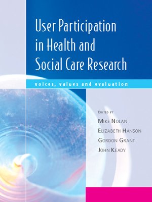 cover image of User Participation in Health and Social Care Research